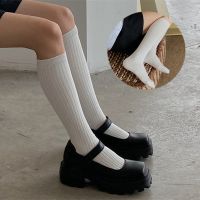 【CC】□℡☢  Knitting Cotton Socks Stockings Warm Thigh Ladies Fashion Knee