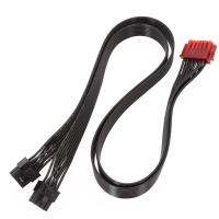 โมดูลสายเคเบิ้ลทองแดงกระป๋อง12pin เพื่อคู่ Pci-e 8pin6 2pin 12pin เพื่อคู่ Pci-e 8pin Psu กราฟิกเคเบิ้ลสายไฟ60เซนติเมตร