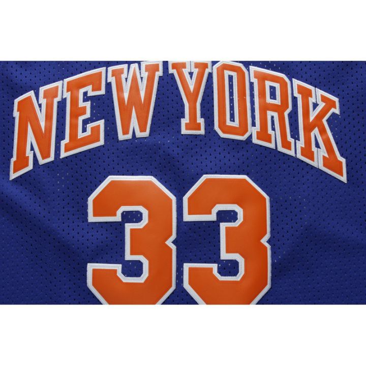 เสื้อกีฬาแขนกุด-ลายทีม-nba-jersey-new-york-nicks-no-33-ewing-สีฟ้า