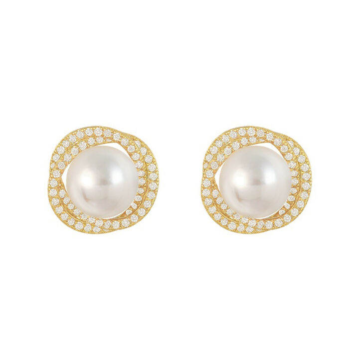 retro-women-fashion-gift-earrings-for-women-temptation-pearl-earrings-wedding-jewelry-stud