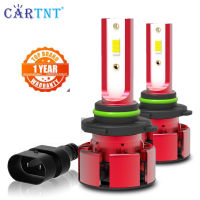 CarTnT 1คู่ Super Mini H7 H4 H1 H3 H11รถหลอดไฟ LED 100W HB3 HB4 9005 9006 H8 9012 HIR2 3570 CSP ไฟตัดหมอกไฟหน้า6000K 12V 20000LM