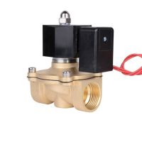 energy-saving type 3/4" Normally closed brass solenoid valve 2W 12V 24V 220V for Water Air outdoor wet Valves