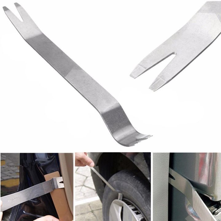 18cm-kit-trim-door-clip-panel-dash-dashboard-audio-radio-interior-repair-removal-tool-metal-silver-color-car-removal-pry-tool