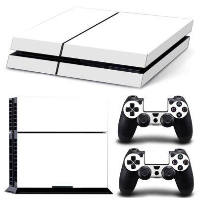 ☬☽∈ white color new design controller vinyl skin sticker for ps4 Decal Skin Cover For PS4 Console 2pcs Controller Protection Skins