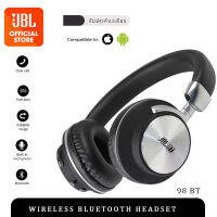 รับประกัน3เดือน_JBL 98BT Wireless Bluetooth Headphones 8 Hours Battery Life ชุดหูฟังบลูทูธพร้อมไมโครโฟน for IOS/Android/Ipad หูฟังไร้สายสเตอริโอซับวูฟเฟอร์  PC Over-The-Ear Headphones