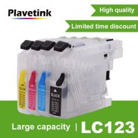 เครื่องพิมพ์ Plavetink ตลับหมึก Lc 123 125 121 127 129สำหรับ Brother Lc123 Xl Mfc J245 J870dw J650dw J6520dw J6720dw