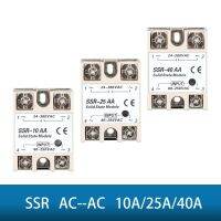 Ssr-10aa 25aa 10a 40aa 25a 40a โซลิดสเตทรีเลย์โมดูล80-250โวลต์อินพุต Ac 24-380โวลต์คุณภาพสูงส่งออก Ac