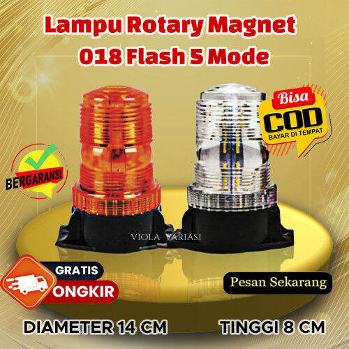 Lampu Strobo Patwal Rotator Mini Orange Putih Mode Lazada Indonesia