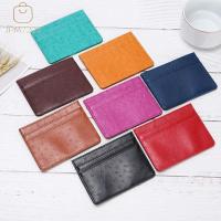 กระเป๋าสตางค์ใบสั้น Dompet Koin ที่ใส่บัตรประชาชน Sampul Kartu ธุรกิจแบบหลายช่องเคสใส่การ์ดคลิปเงินแบบบางขนาดเล็กแบบ JPM7200