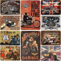 Retro Motorcycle Signs Vintage Metal Tin Plate Classic Iron Picture Decor Wall Of Garage Bar Cafe Home Gym 20cmx30cm(Contact seller, free custom pattern)