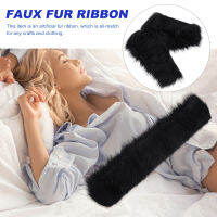 ROSENICE【HOT】 Faux Fur Trim Tang Suit รองเท้าขน Faux สไตล์หมวกประดับขนเทียมสีขาว