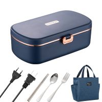 304 Stainless Steel Electric Lunch Box 220V 110V EU US Plug Home Work Adult Meal Heating Leak Proof Food Heated Warmer Container