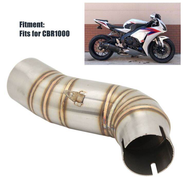 ท่อกลางท่อไอเสีย-stainless-steel-exhaust-system-mid-connection-tube-สำหรับ-cbr1000