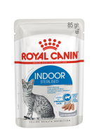 Royal Canin Indoor Sterilized Loaf 85G x 1 ซอง อาหารเปียก แมว สำหรับ แมวโต เลี้ยงในบ้าน และ ทำหมัน อายุ 1 ปีขึ้นไป