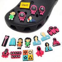 ชุดรองเท้าแตะหัวเข็มขัด Crocs PVC ซีรีย์แฟชั่นตลกๆชุด Clogs กระดุมรองเท้า DIY สำหรับตกแต่งหมุดสายรัดข้อมือของเล่นสำหรับเด็กของขวัญงานปาร์ตี้