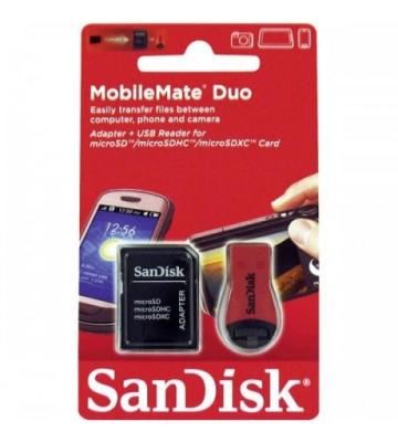 Sandisk MobileMate Duo Memory Card Adapter + USB 2.0 Reader.