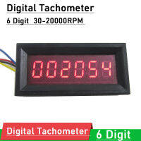 6หลักดิจิตอล T Achometer วัดความเร็วเมตร30-20000รอบต่อนาทีจอแสดงผล LED DC 12โวลต์ Tacho วัดทดสอบความเร็วตรวจสอบสำหรับเครื่องยนต์รถ