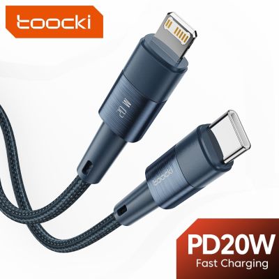 [HOT RUXMMMLHJ 566] Toocki 20W PD USB C สายเคเบิลหลอดไฟ12W Fast Charge ข้อมูลสายสำหรับ iPhone 14 13 11 12 Pro Max XS XR iPad Macbook USB C