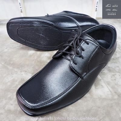 รองเท้าคัชชูหนังแท้หัวตัด CHAMOIS AN1306 สีดำ ไซส์ 39-46