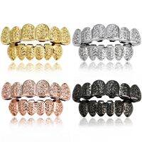 [COD] European and popular trendy decorations gold-plated engraved hip-hop dress up accessories