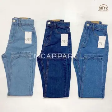 Buy Zara Classic Mom Jeans Online | Lazada.Com.Ph