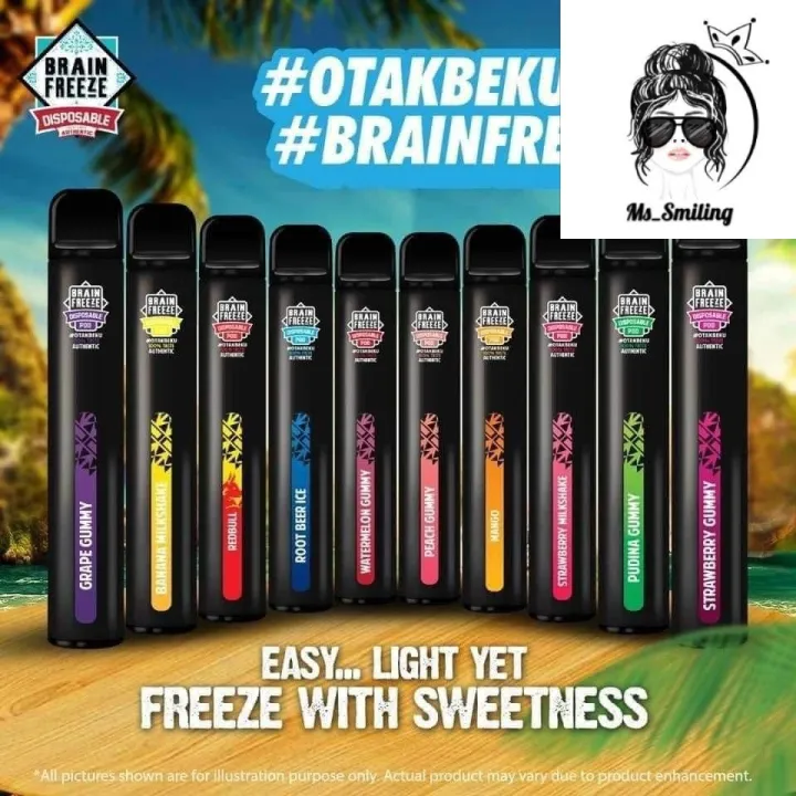 [Ms_Smiling] BRAIN FREEZE DISPOSABLE 800 PUFFS *NEW ARRIVAL* | Lazada