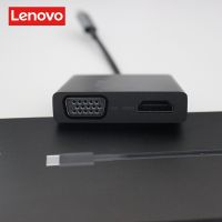 Lenovo Thinkplus แท่นวางมือถือ Type-C เป็น Hdmi Vga ตัวแปลง USB HUB Lightning 4แท่นวางมือถือ