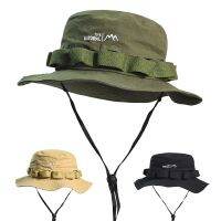 Topi Bucket ผ้าฝ้ายระบายอากาศได้สำหรับผู้ชายและผู้หญิงหมวกบีนนี่ลำลองสีพื้น Topi Memancing แฟชั่นซาฟารีหมวกปีกกว้างปีนเขาหมวกกันแดด