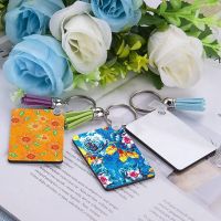 “：{+ 200Pcs Sublimation Keychain Blanks Set Rectangle Heat Transfer Blanks Keychain Tassels With Key Rings For Keychain DIY