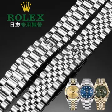For Rolex Watch Strap Steel Watch Band Log Type Week Calendar Type