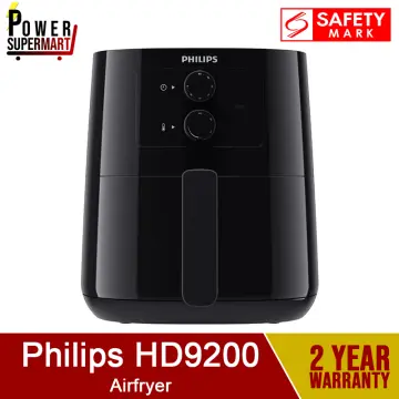 Philips HD9100/20 Compact Airfryer. aka HD9100 Air Fryer. RapidAir  Technology. Auto Pause Function. 3.7L Capacity.