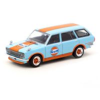 1:64 Datsun 510 Wagon Bre Datsun 46 0รถโมเดล Diecast ดอกไม้