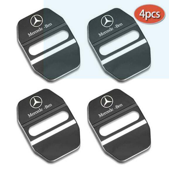 4PCS Car Door Lock Covers Car Accessories Stainless steel Door Striker