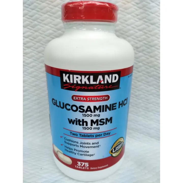 KIRKLAND GLUCOSAMINE WITH MSM 375TABLETS Lazada PH