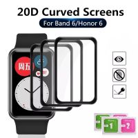 Protective Soft Glass For Huawei Watch Fit 2 Smartwatch Full Screen Protectors Film For Huawei Bnad 6 7 Honor Band 6 Cover Strap Clamps