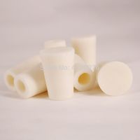 Silicone stopper with hole for conical flask Bottle rubber cover Perforated stopper bung Closing plug Sealed lid cap No sandcore Decorative Door Stops