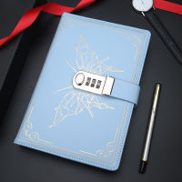 5 Color A5 Retro Password Notebook with Lock Simple Student Diary Notebook High Quality Soft PU Lock Notepad Office Accessories