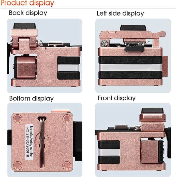 comptyco-aua-x2-high-precision-fiber-cleaver-with-waste-fiber-box-ftth-fiber-optic-cold-connection-hot-melt-cable-cutter-tools