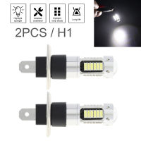 2ชิ้น H3 H1 Canbus หลอดไฟรถยนต์ LED แสงไฟขาวจัดไฟหน้าไฟตัดหมอก4014 30SMD 12V 6000K ไฟวิ่งรถจักรยานยนต์ออโต้อุปกรณ์เปลี่ยนหลอดไฟ