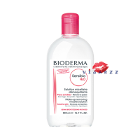 (ของแท้ หิ้ว 500mL) Bioderma Sensibio (Crealine) H2O ขวดชมพู สำหรับผิวบอบบางแพ้ง่าย ใช้เช็ดทําความสะอาดผิวหน้าและเครื่องสำอางได้อย่างอ่อนโยน และสะอาดหมดจด