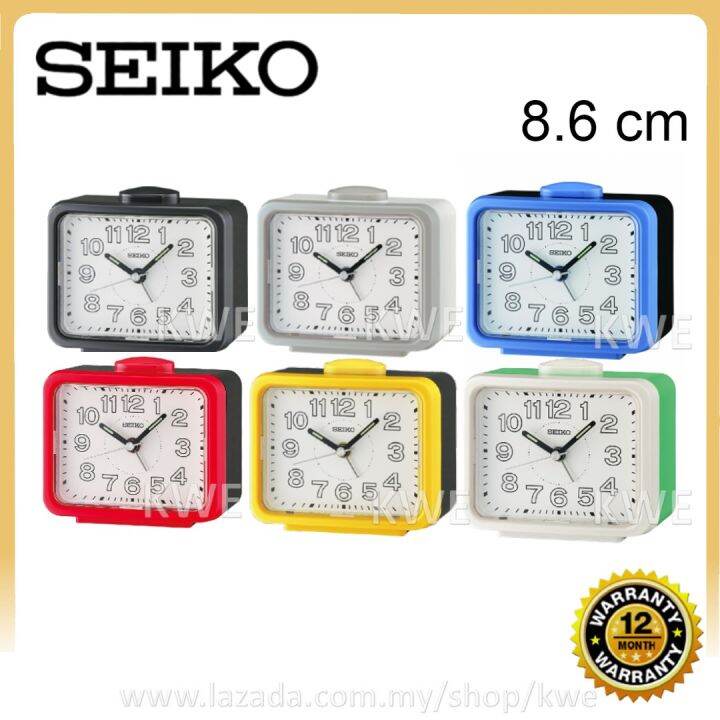100 ORIGINAL SEIKO Quiet Sweep Lumibrite Analogue Bell Alarm Clock
