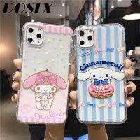 {Chaoke digital branch} Iphone 11 12 13 Pro Max Mini X Xr Xs Max 6 S 7 8 Plus เคส Sanrio Melody Cinnamoroll น่ารักใสแบบซิลิโคนพร้อมถุงลมนิรภัย