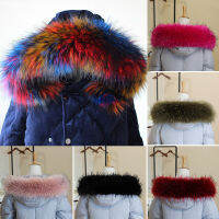 Fzbm แฟชั่นผ้าคลุมไหล่อุปกรณ์เสริมโค้ตขนเป็ด Overcoat Jacket Hood ตกแต่งขนสัตว์ Faux ปลอกคอขนสัตว์ผ้าพันคอผู้หญิงฤดูหนาว Warm