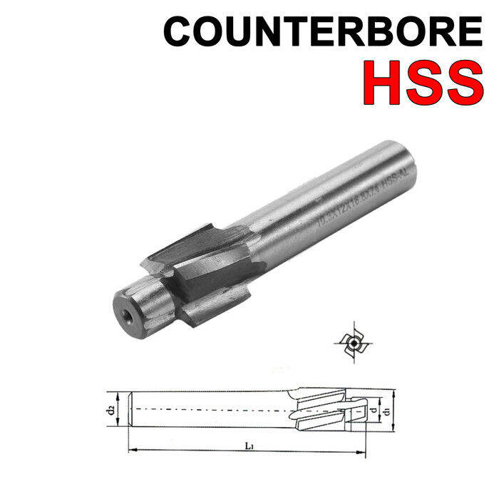 Counterbore M8 HSS Counter Bor Step 8.2 Conter Kepala Baut Counterbor M 8 Lazada Indonesia