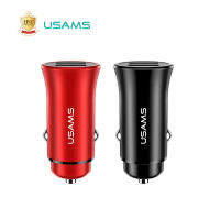 USAMS รุ่น US-CC051 C3 หัวชาร์จมือถือในรถยนต์  2 พอร์ต Dual USB 3.1A  ชาร์จพร้อมกันได้ 2 เครื่อง มีระบบป้องกันไฟฟ้าลัดวงจร