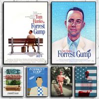 80S ภาพยนตร์คลาสสิก Forrest Gump โปสเตอร์สำหรับภาพยนตร์นามธรรมภาพวาดผ้าใบ Wall Art ภายในโปสเตอร์ Home Living Decor Art Decor