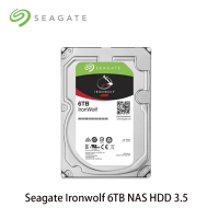 Seagate Ironwolf 6TB NAS HDD 3.5" 7200RPM C/256MB SATA 6GB/s (ST6000VN000)