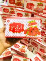 Vivi plus Strawberry Mixed Collagen(สตอเบอร์รี่มิกซ์คอลลาเจน)เผาผลาญไขมันส่วนเกิน)1 กล่อง