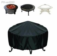 BBQ Grill Cover Oxford Cloth Outdoor Patio Furniture Garden Furnitures Rainproof Waterproof Dustproof Round Barbecue Covers