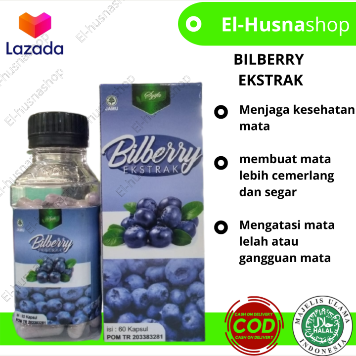 Bilberry Ekstrak Kapsul Memelihara Kesehatan Mata Syifa Isi 60kapsul